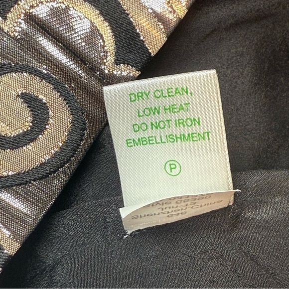 LILLY PULITZER Embellished Tropic Top Metallic Brocade Size 6 Rhinestones EUC - Picture 7 of 10